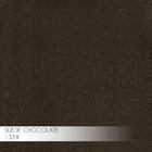 Puff Decorativo Sala De Estar Base Gold Chloe Suede Marrom G4