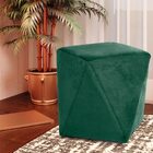 Puff Decorativo Sala De Estar Blois Veludo Verde G15 - Gran B