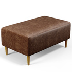 Puff Decorativo Sala De Estar Cléo W01 Pés Palito 90 Cm Courí