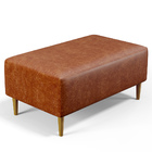 Puff Decorativo Sala De Estar Cléo W01 Pés Palito 90 Cm Courí