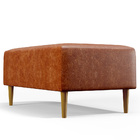 Puff Decorativo Sala De Estar Cléo W01 Pés Palito 90 Cm Courí