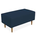 Puff Decorativo Sala De Estar Cléo W01 Pés Palito 90 Cm Suede