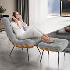 Puff Decorativo Sala De Estar Costela L02 Bouclê Cinza - Lyam