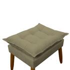 Puff Decorativo Sala De Estar Escritório Quarto Cappuccino Pr