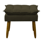 Puff Decorativo Sala De Estar Escritório Quarto Marrom Prime