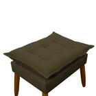 Puff Decorativo Sala De Estar Escritório Quarto Marrom Prime