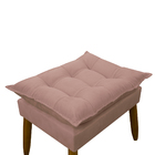 Puff Decorativo Sala De Estar Escritório Quarto Prime  Rosa