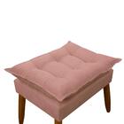 Puff Decorativo Sala De Estar Escritório Quarto Rosa Prime