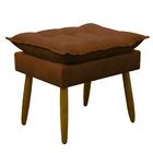 Puff Decorativo Sala De Estar Escritório Quarto Terracota Pri