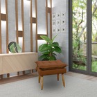 Puff Decorativo Sala De Estar Escritório Quarto Terracota Pri