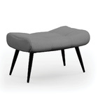 Puff Decorativo Sala De Estar Pés Palito Letty Veludo Luxo Gr