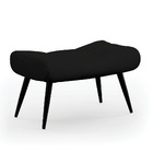 Puff Decorativo Sala De Estar Pés Palito Letty Veludo Luxo Pr