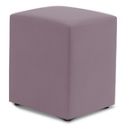 Puff Decorativo Sala De Estar Quadrado 36x47cm Veludo Rosê -