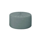 Puff Decorativo Sala De Estar Round Veludo Azul Claro G45 - G