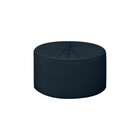 Puff Decorativo Sala De Estar Round Veludo Azul Marinho G45 -