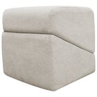Puff Decorativo Sense Quadrado Boucle Persa Bege