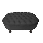 Puff Decorativo Stella Suede Pês Retrô Tabaco - Ssx Multicois