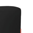 Puff Decorativo Thor Ferro Base Bronze Veludo Preto - Montana