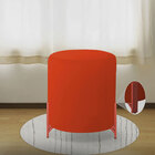 Puff Decorativo Thor Ferro Base Bronze Veludo Terracota - Mon