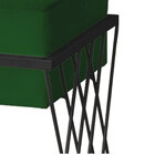 Puff Decorativo Tróia Base Preta Veludo Verde - Montanaris De