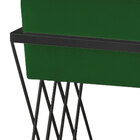 Puff Decorativo Tróia Base Preta Veludo Verde - Montanaris De