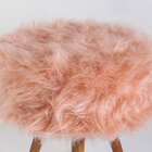 Puff Decorativo Turim Rose Salaone Móveis