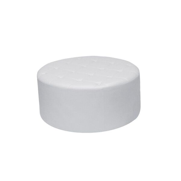 Puff Decorativo Vermont 95cm Cipatex Branco G15 - Gran Belo