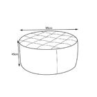 Puff Decorativo Vermont 95cm Cipatex Branco G15 - Gran Belo