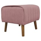Puff Decorativo Verso Retangular Boucle Rose