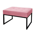 Puff Decorativos Para Sala E Quarto Paris Sued Rose Base Pret