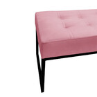 Puff Decorativos Para Sala E Quarto Paris Sued Rose Base Pret