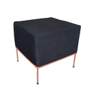 Puff Design Sevilha Cobre E Preto