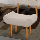 Puff Diamond Platinum Decor Suede Bege