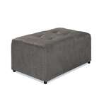 Puff Dijon Suede Cinza