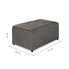 Puff Dijon Suede Cinza