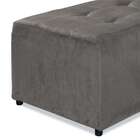 Puff Dijon Suede Cinza