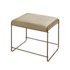 Puff Dubai Luxo Metálica Bronze