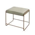 Puff Dubai Luxo Metálica Bronze