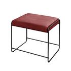 Puff Dubai Luxo Metálica Preta