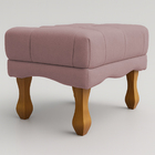 Puff Duque Bouclé Premium De Luxo Capitone Assento Elegante P