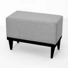 Puff Em Linho Pés Em Madeira Boreal Cabecasa Madeiraoriginals