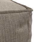 Puff Em Linho Trancoso Cinza/marrom