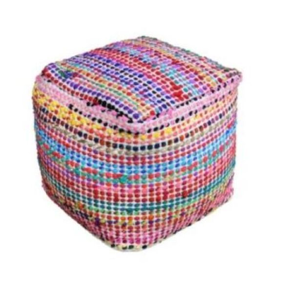 Puff Em Tecido Colorido