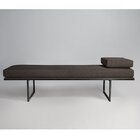 Puff Em Veludo 180cm Galli  Marrom/1055/preto