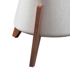 Puff Empilhável Neew House Linho Claro