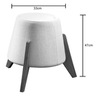 Puff Empilhável Neew House Linho Claro