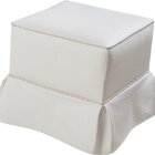 Puff Esmeralda Corano Branco Champagne - J.a Decor