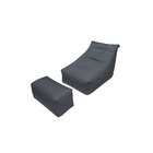 Puff Espreguiçadeira Chill Out Cinza