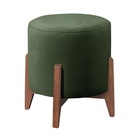 Puff Estofado Decorativo Redondo Sala De Estar Thor Suede Ver