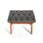 Puff Estofado Em Capitonê Retangular Eggeu Cinza – Straub Web